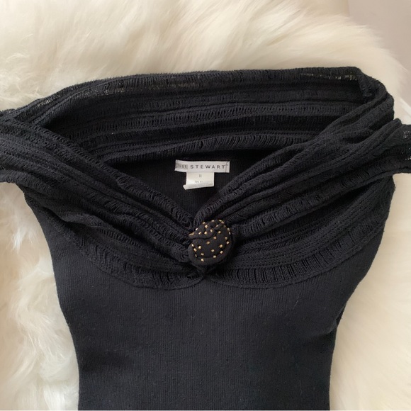 Ashley Stuart Womens Black Cowl Neck Sweater Size 1X - Picture 5 of 7